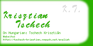 krisztian tschech business card